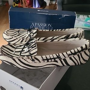 Sperry Zebra Print loafer